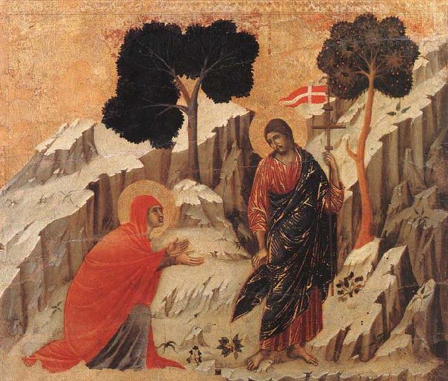 Duccio di Buoninsegna Appearence to Mary Magdalene oil painting image